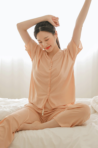 꿀잠 잠옷 여성 홈웨어 파자마 투피스 4colors